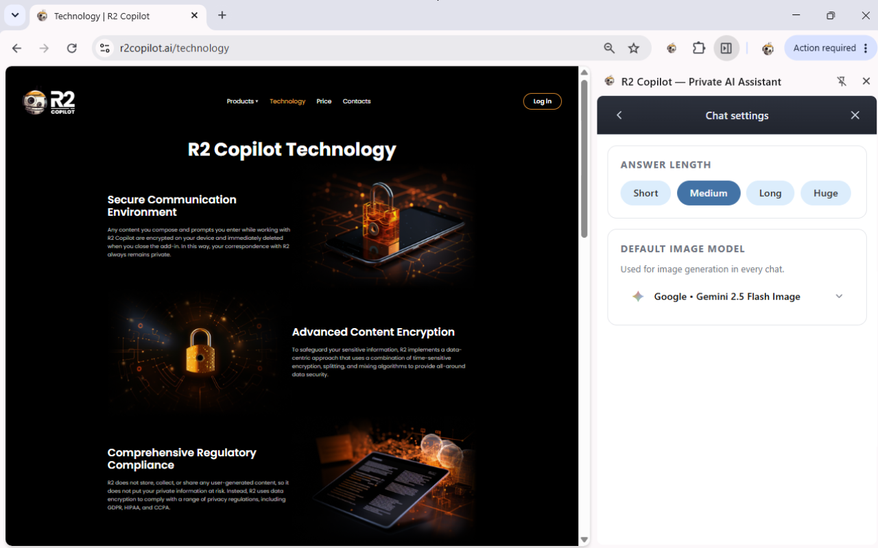 R2 Copilot Chrome extension