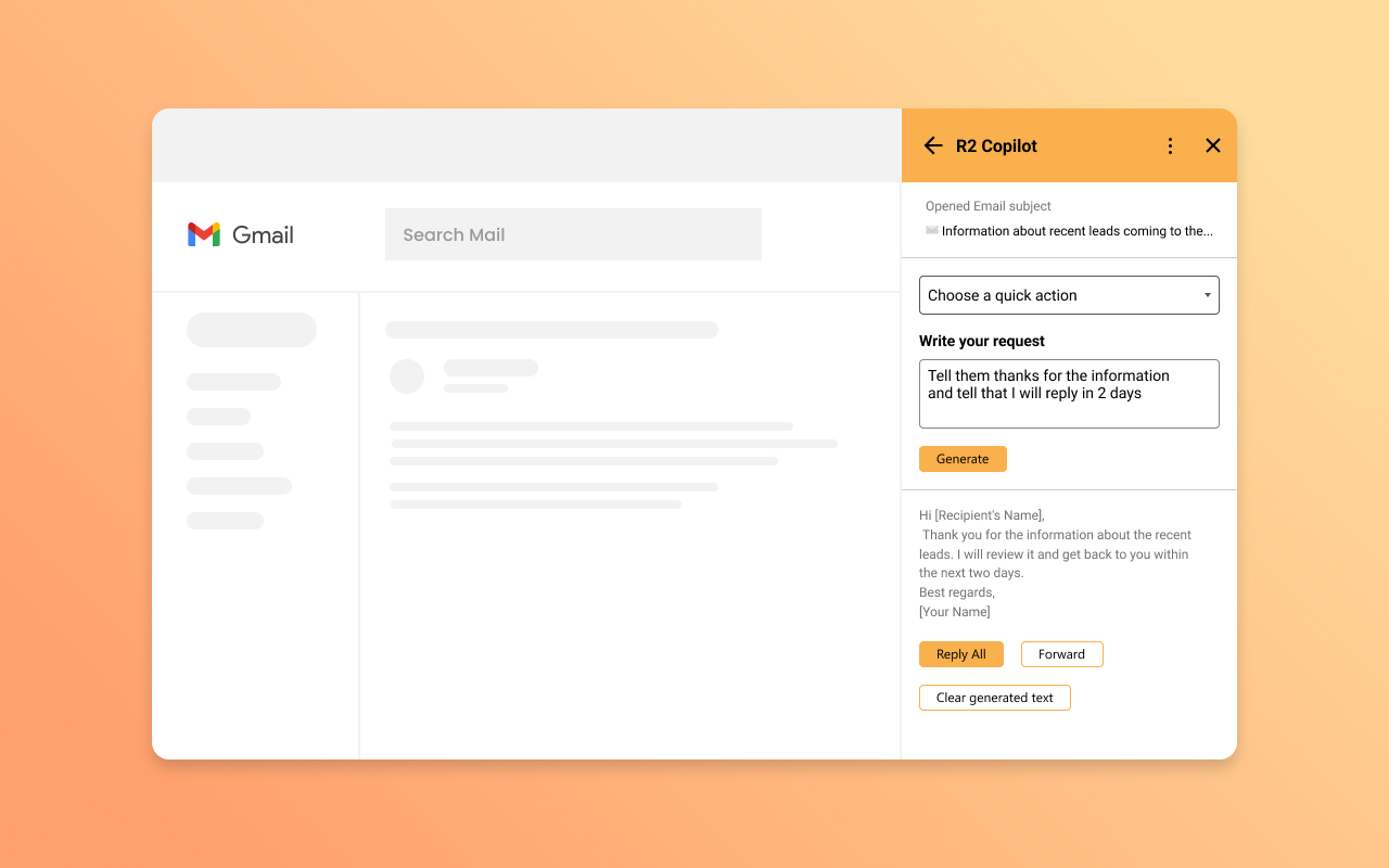 R2 Copilot in Gmail