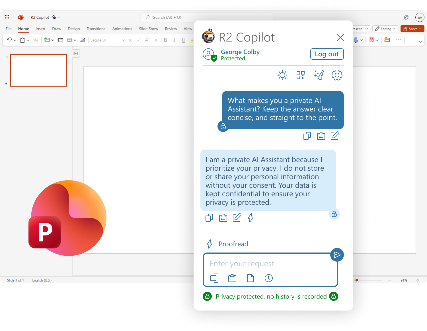 R2 Copilot in Microsoft PowerPoint