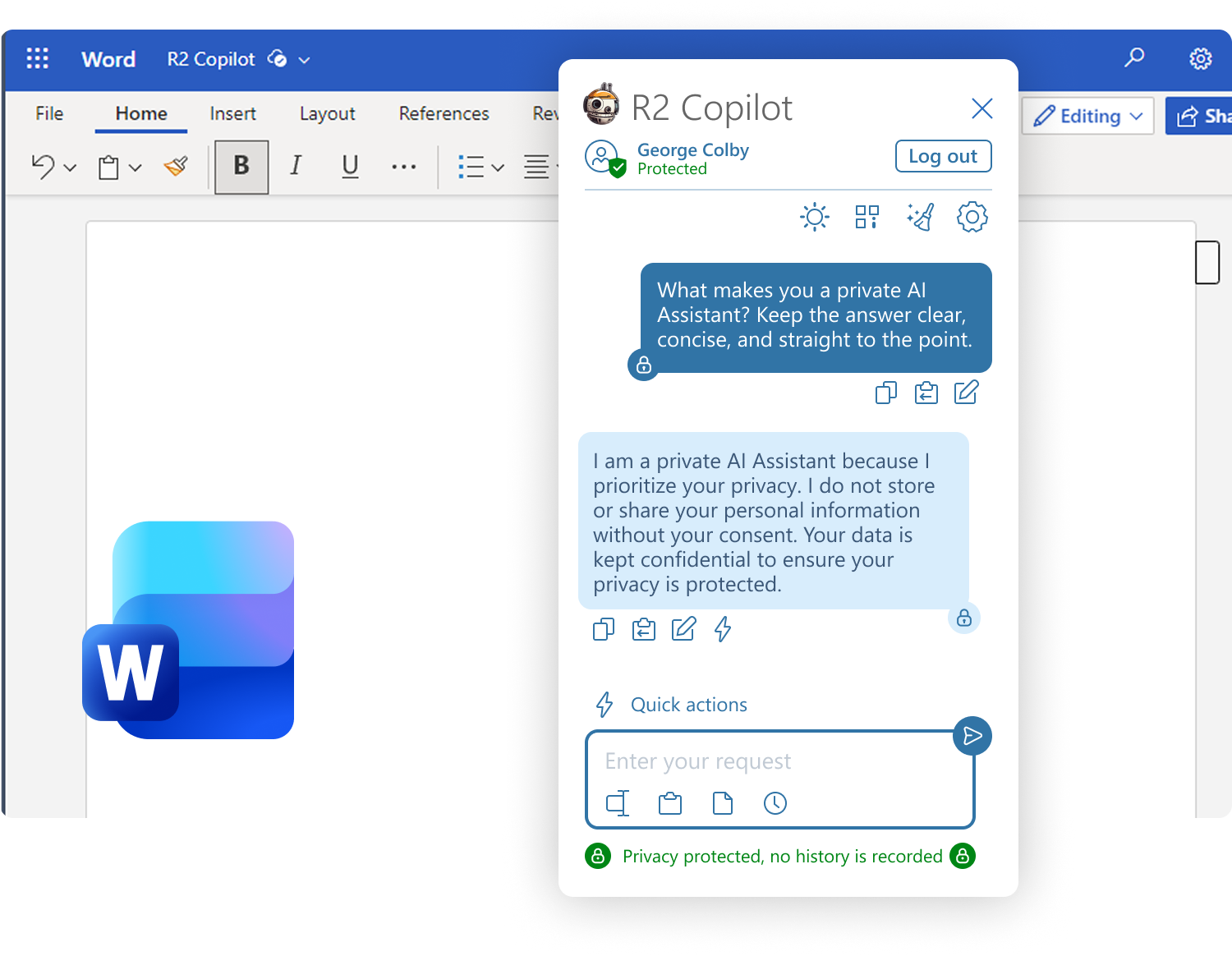 R2 Copilot in Microsoft Word